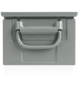 Cassetta in metallo mis. 272-3A2 – H 145 mm – Grigio scuro (RAL 7000) – foto 3