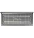 Cassetta in acciaio inox forata con maniglie, mis. 272-4, ⌀ foro 3 mm,  L480 x P315 x H200 mm – foto 2