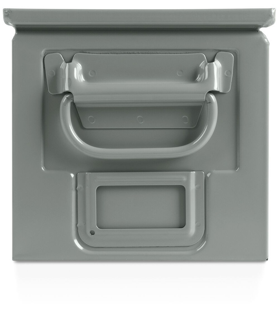 Cassetta in metallo mis. 272-3 – H 200 mm – Grigio scuro (RAL 7000) – foto 2
