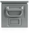 Cassetta in metallo mis. 272-3 – H 200 mm – Grigio scuro (RAL 7000) – foto 2