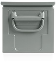 Cassetta in metallo mis. 272-3 – H 200 mm – Grigio scuro (RAL 7000) – foto 3