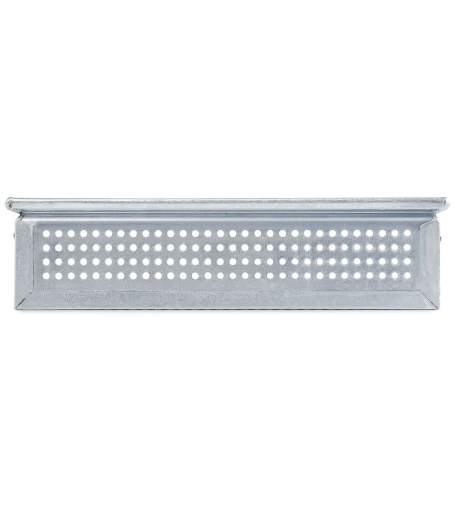 Cassetta metallica forata con maniglie, mis. 272-4A2, ⌀ foro 7 mm,  L480 x P315 x H105 mm – foto 2