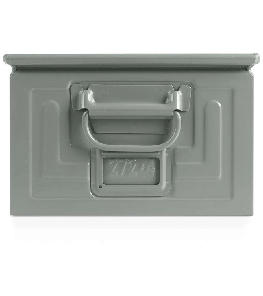 Cassetta in metallo mis. 272-4 – H 200 mm – Grigio scuro (RAL 7000) – foto 2