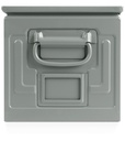 Cassetta in metallo mis. 272-4A5 – H 300 mm – Grigio scuro (RAL 7000) – foto 2