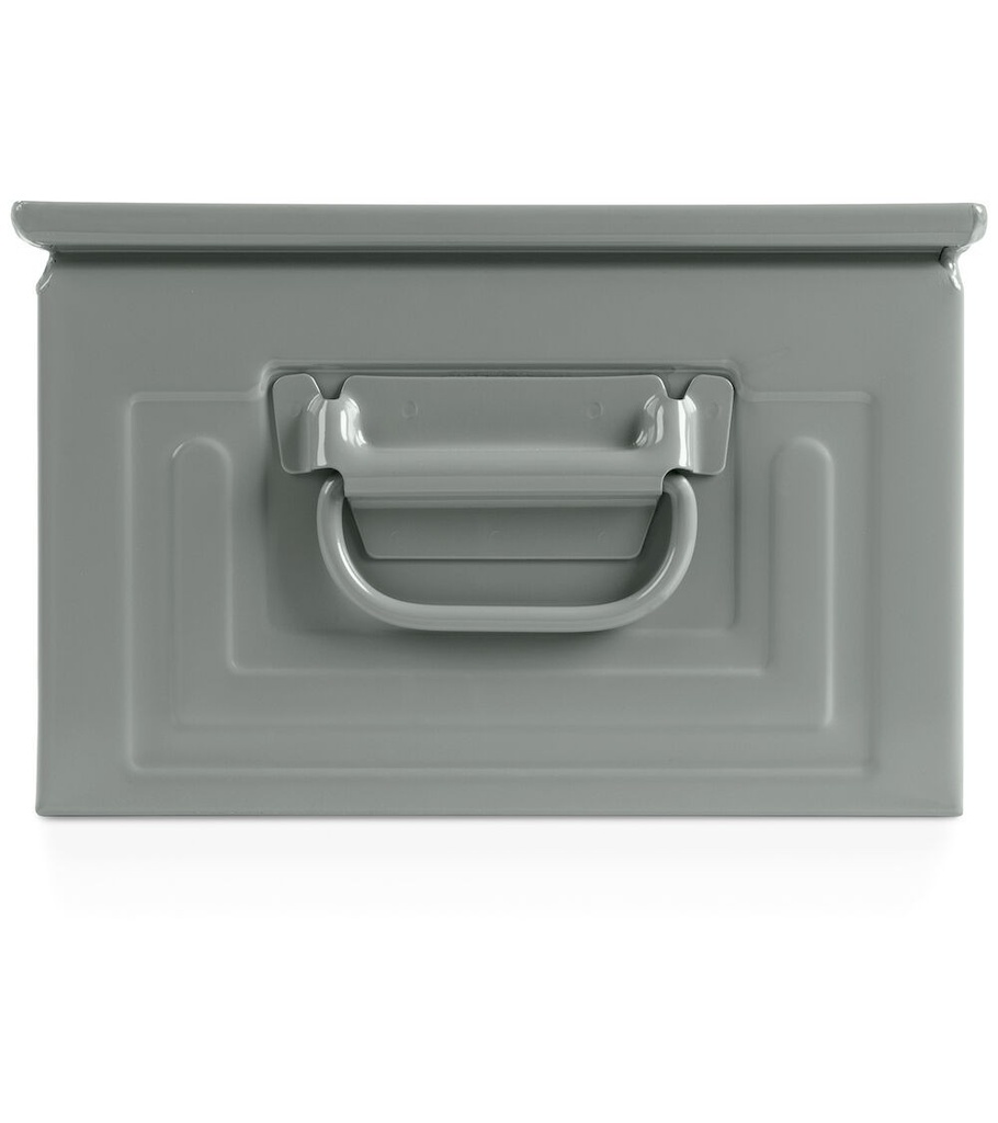 Contenitore in metallo mis. 4 – Grigio scuro (RAL 7000), Doppio traversino – foto 3