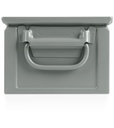 Contenitore in metallo mis. 3A2 – Grigio scuro (RAL 7000) – foto 3