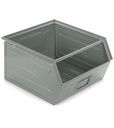 [FLS81000A01] Contenitore in metallo mis. 5P4 – Grigio scuro (RAL 7000), Maniglia