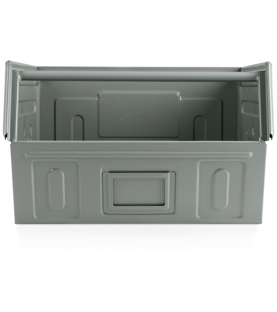 Contenitore in metallo mis. 5P4 – Grigio scuro (RAL 7000), Maniglia – foto 2