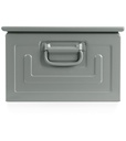 Contenitore in metallo mis. 5P4 – Grigio scuro (RAL 7000), Maniglia – foto 3
