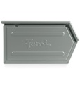 Contenitore in metallo mis. 5P4 – Grigio scuro (RAL 7000), Maniglia – foto 4