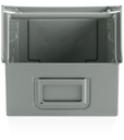 Contenitore in metallo mis. 3P4 – Grigio scuro (RAL 7000) – foto 2
