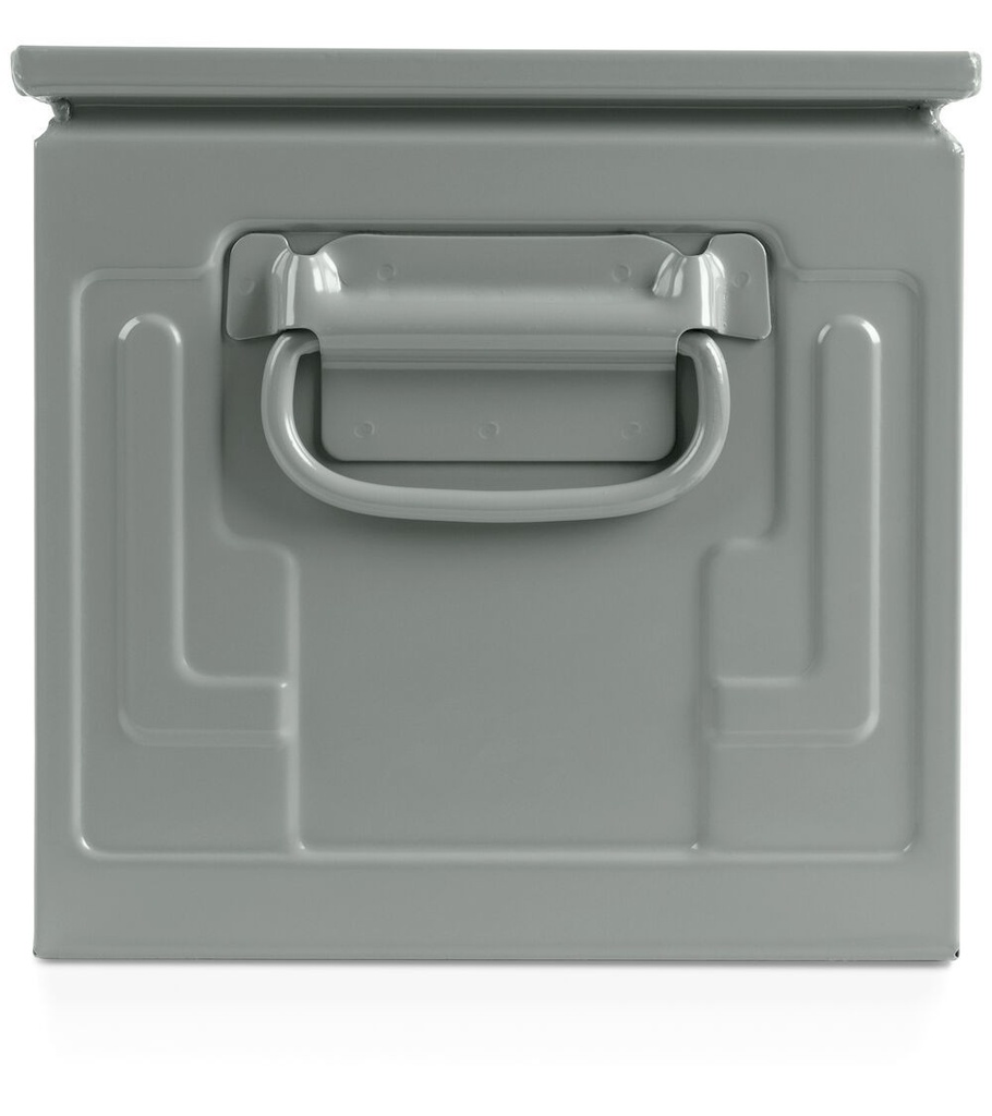 Contenitore in metallo mis. 4A5 – Grigio scuro (RAL 7000), Maniglia – foto 3