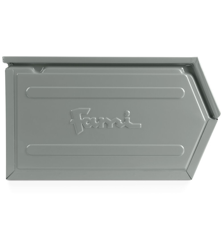 Contenitore in metallo mis. 4A5 – Grigio scuro (RAL 7000), Maniglia – foto 4