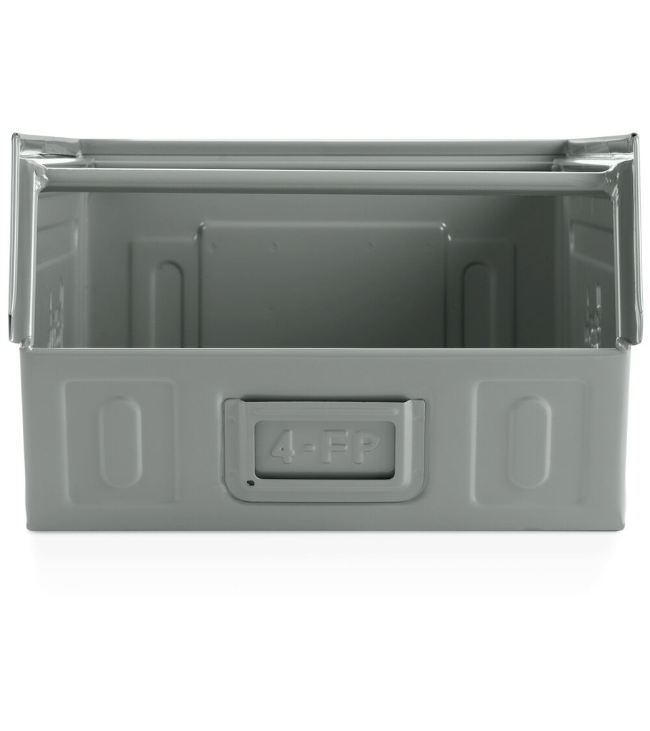 Contenitore in metallo mis. 4 – Grigio scuro (RAL 7000), Maniglia – foto 2