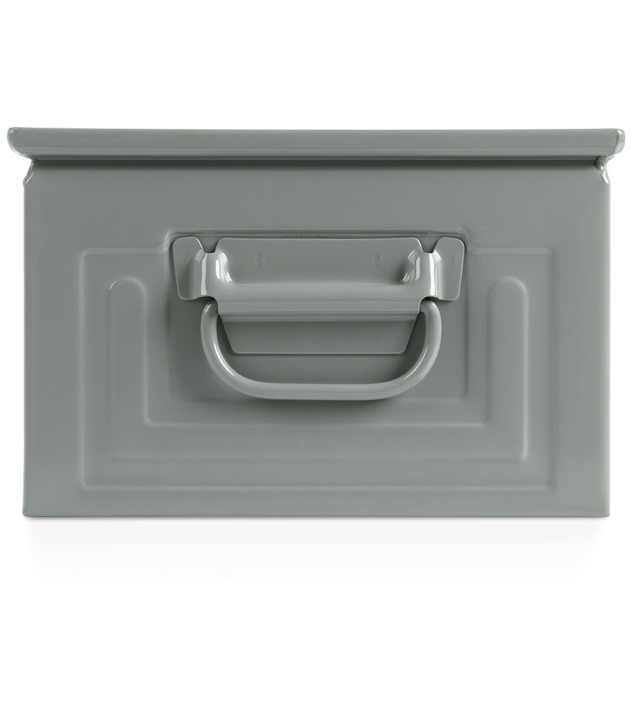 Contenitore in metallo mis. 4 – Grigio scuro (RAL 7000), Maniglia – foto 3