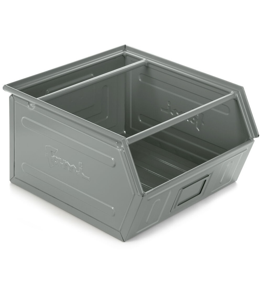 [FLS81010A01] Contenitore in metallo mis. 5P4 – Grigio scuro (RAL 7000), Doppio traversino