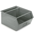 [FLS81010A01] Contenitore in metallo mis. 5P4 – Grigio scuro (RAL 7000), Doppio traversino