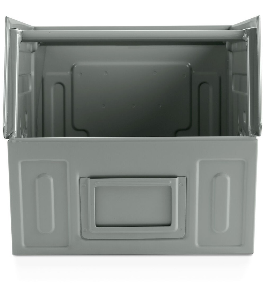 Contenitore in metallo mis. 4A5 – Grigio scuro (RAL 7000), Doppio traversino – foto 2
