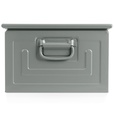Contenitore in metallo mis. 5 – Grigio scuro (RAL 7000), Doppio traversino – foto 3