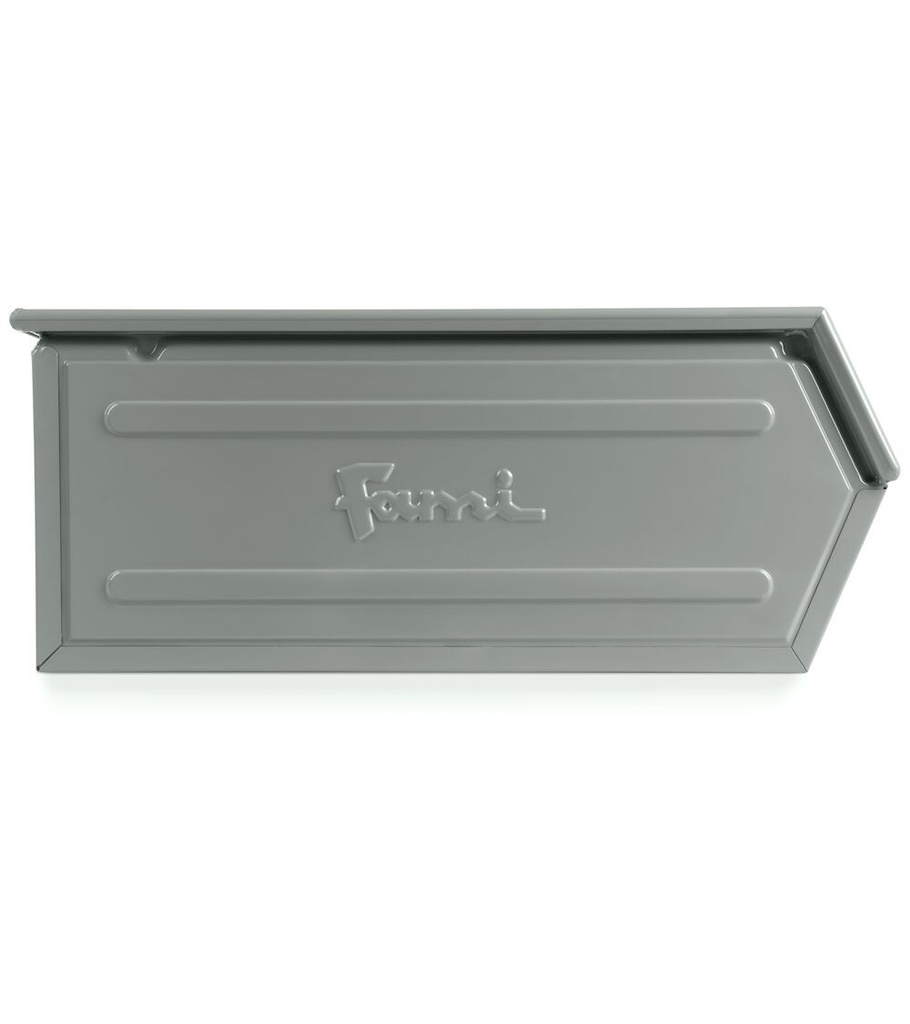 Contenitore in metallo mis. 5 – Grigio scuro (RAL 7000), Doppio traversino – foto 4