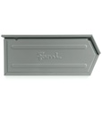 Contenitore in metallo mis. 5 – Grigio scuro (RAL 7000), Doppio traversino – foto 4