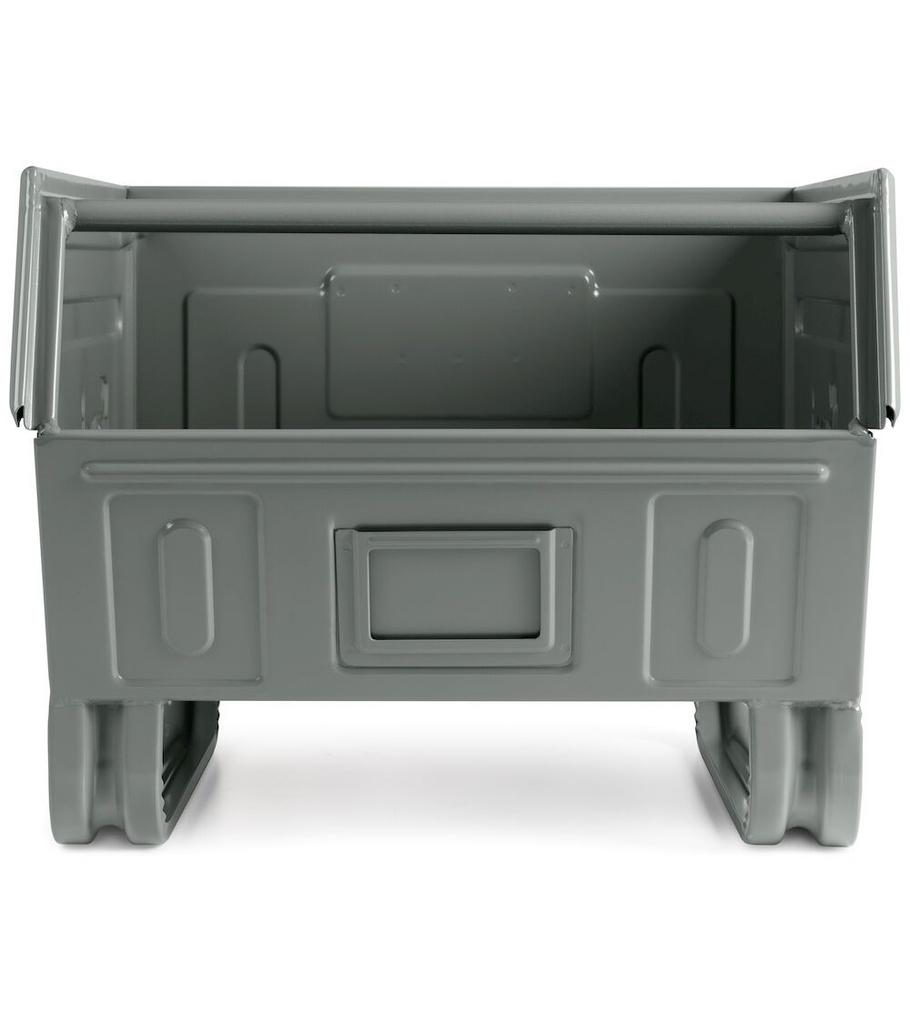 Contenitore in metallo mis. 5P4 – Grigio scuro (RAL 7000), Slitte – foto 2