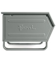 Contenitore in metallo mis. 5P4 – Grigio scuro (RAL 7000), Slitte – foto 4