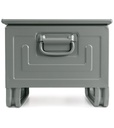 Contenitore in metallo mis. 5 – Grigio scuro (RAL 7000), Slitte – foto 3
