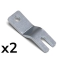 Kit 2 staffe di fissaggio a parete per scaffale componibile, L24 x P20 x H79 mm – foto 2