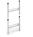 Telaio modulare e sovrapponibile per cassettiere Visual Box, L602 x P22 x H500 mm – foto 5