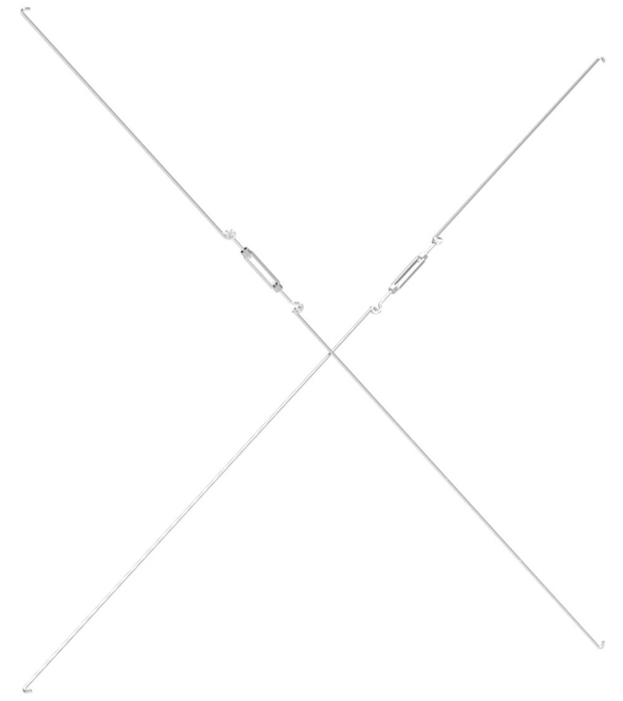 [FST7310S099] Crociera di irrigidimento, L15 x P10 x H1290/1340 mm