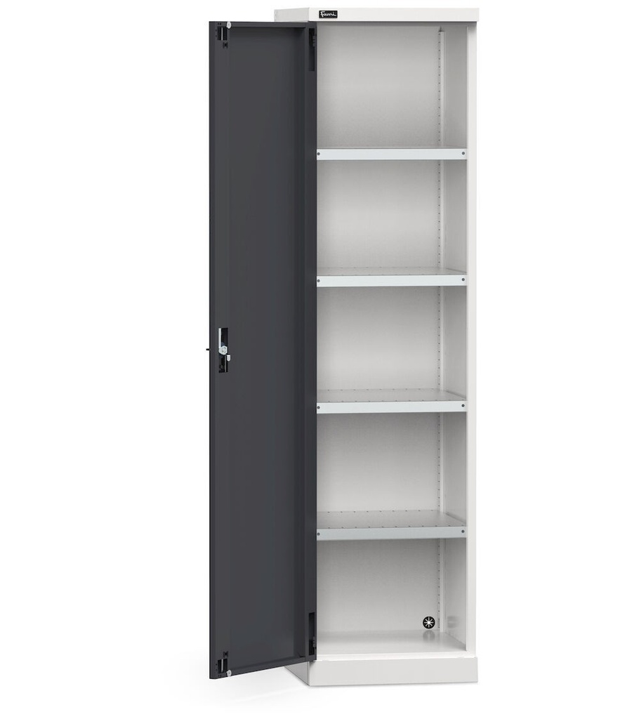 [GARAGE065] Armadio da officina con porta a battente e ripiani, L 512 mm