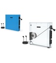 Armadio per allacciamenti Work Master – H 700 mm – Blu (RAL 5012) – foto 3