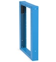[M03G070100V0004] Gamba per banchi Work Master – 80 × 726 × 700 mm, Blu (RAL 5012)
