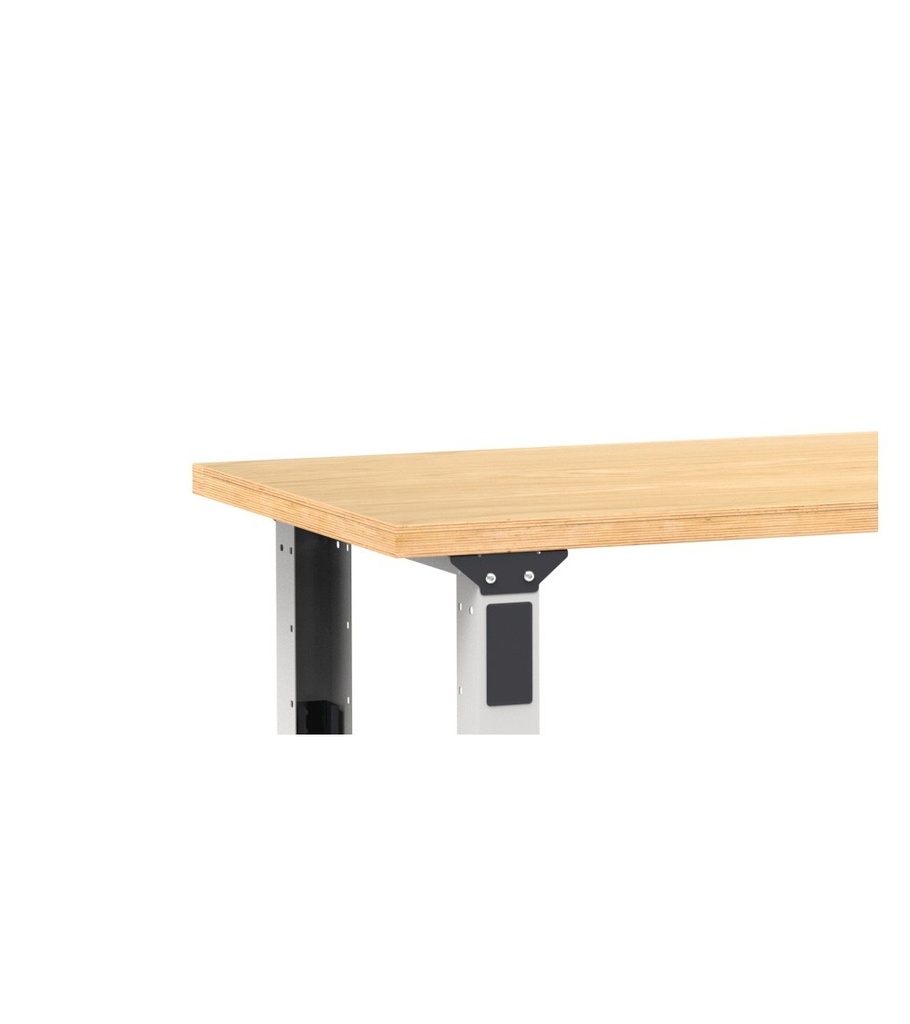 Coppia staffe a v per gamba, L153 x P34 x H50 mm – foto 2