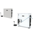 Armadio per allacciamenti Work Master – H 700 mm – Grigio chiaro (RAL 7035) – foto 2