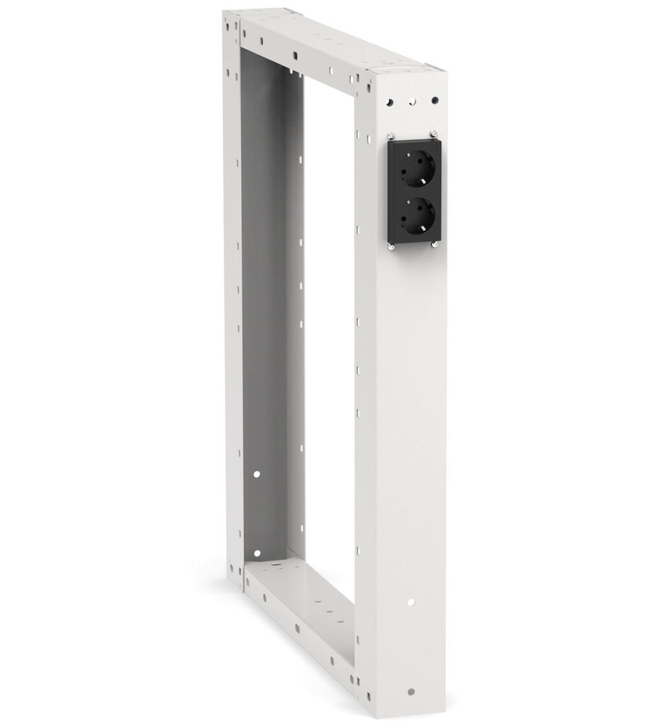 Gamba per banchi Work Master – 80 × 726 × 700 mm, Grigio chiaro (RAL 7035) – foto 2