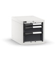 [M12A040C01001PD] Cassettiera Master con 3 cassetti 1x50 1x100 1x150 – H 400 mm – 408 × 573 × 400 mm (18×27 EH), Grigio chiaro + Grigio antracite (RAL 7035+7016)