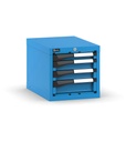 [M12A040C0100304] Cassettiera Master con 4 cassetti 1x50 2x75 1x100 – H 400 mm – 408 × 573 × 400 mm (18×27 EH), Blu (RAL 5012)