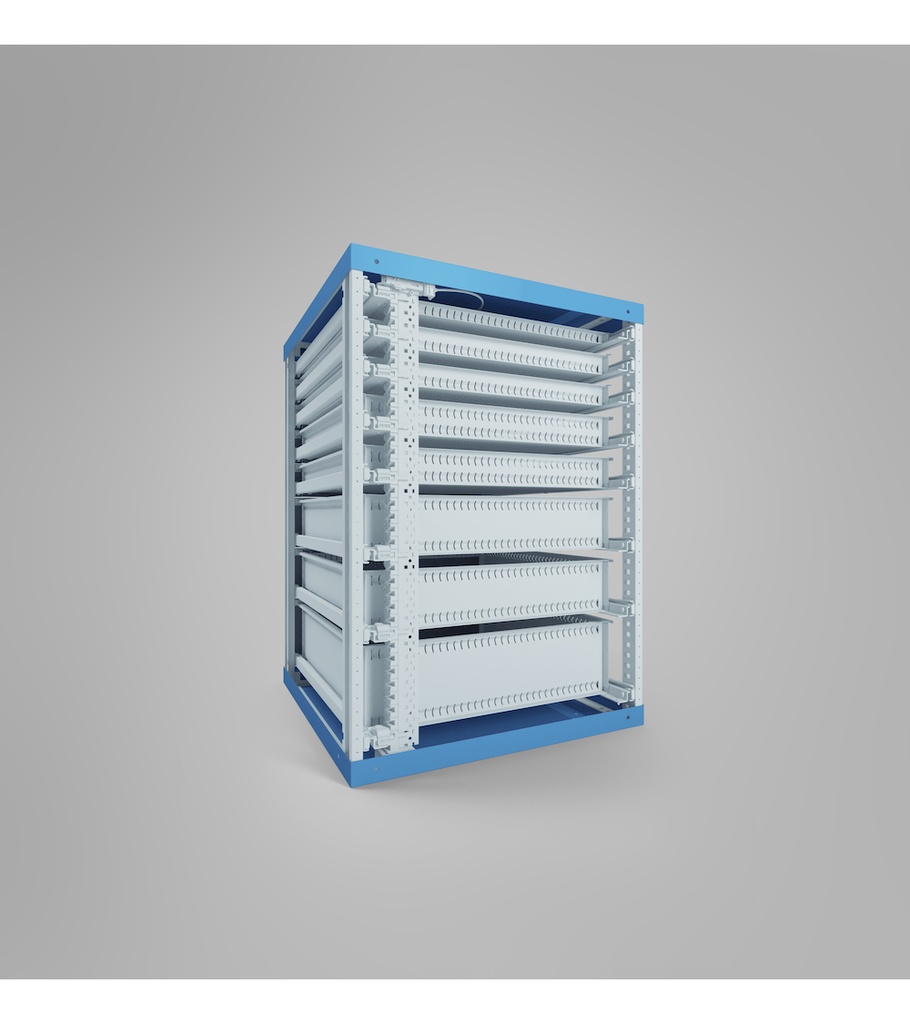 Cassettiera Master con 5 cassetti 2x75 3x150 – H 700 mm – Grigio chiaro + Grigio antracite (RAL 7035+7016) – foto 18