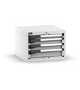 [M22A040C0100308] Cassettiera Master con 4 cassetti 1x50 2x75 1x100 – H 400 mm – 561 × 573 × 400 mm (27×27 EH), Grigio chiaro (RAL 7035)