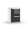 [M22A080C01055PD] Cassettiera Master con 4 cassetti 2x100 1x200 1x300 – H 800 mm – 561 × 573 × 800 mm (27×27 EH), Grigio chiaro + Grigio antracite (RAL 7035+7016)