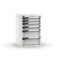 [M22A085C0108908] Cassettiera Master con 6 cassetti 2x75 2x100 2x200 – H 850 mm – Grigio chiaro (RAL 7035)