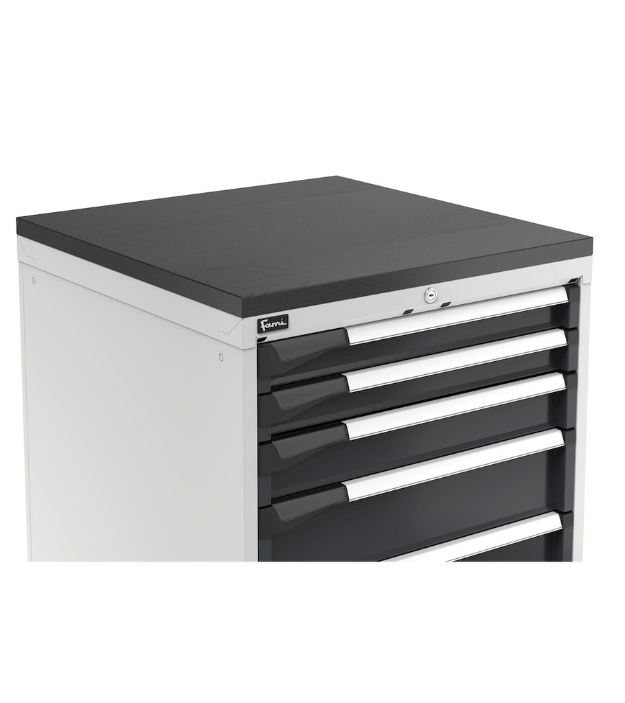 Top in acciaio gommato Master – 561 × 573 × 32 mm (27×27 EH) – foto 2