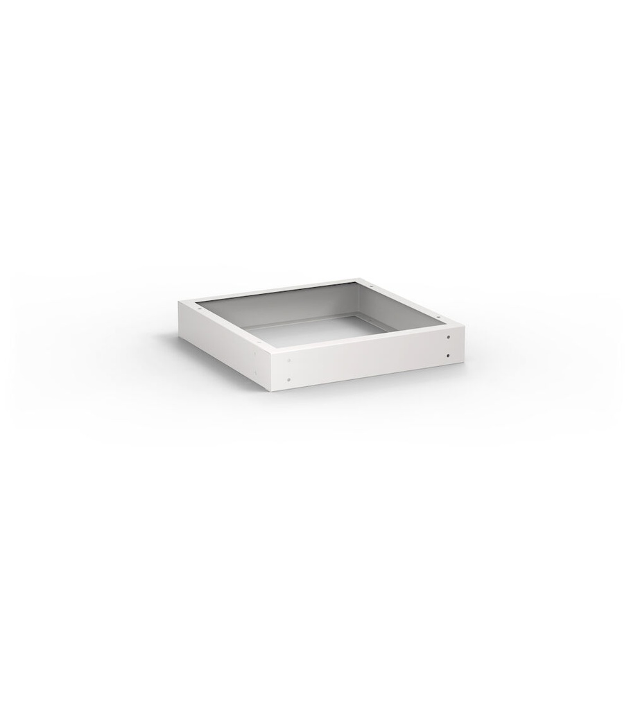 [M22Z10000000008] Zoccolo di rialzo Master – 559 × 572 × 100 mm (27×27 EH), Grigio chiaro (RAL 7035)