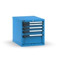 [M23A060C0102104] Cassettiera Master con 5 cassetti 1x50 2x75 1x100 1x200 – H 600 mm – Blu (RAL 5012)
