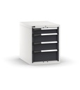[M23A070C01049PD] Cassettiera Master con 4 cassetti 1x100 2x150 1x200 – H 700 mm – Grigio chiaro + Grigio antracite (RAL 7035+7016)