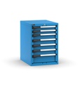 [M23A080C0106504] Cassettiera Master con 7 cassetti 2x75 4x100 1x150 – H 800 mm – Blu (RAL 5012)