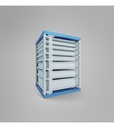 Cassettiera Master con 7 cassetti 2x75 4x100 1x150 – H 800 mm – Grigio chiaro (RAL 7035) – foto 18