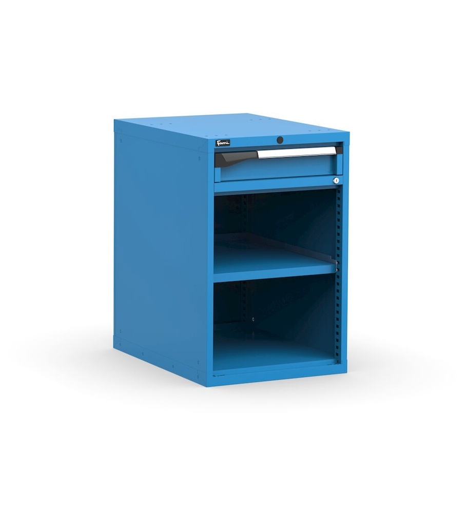 [M23A085C010SY04] Armadio con 1 cassetto 1x100 1xPR Master – H 850 mm – Blu (RAL 5012)